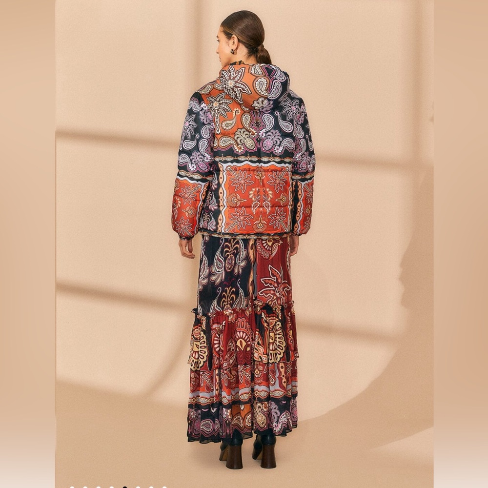 FARM Rio Multicolor Patterned Puffer Jacket - Picture 12 of 15